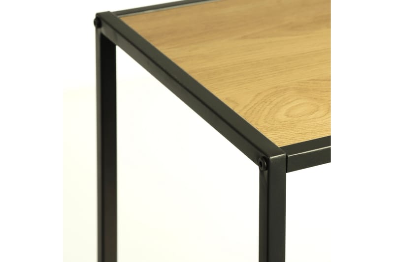 Cytis Industriel Bogreol 80 cm i Metal med Træplade - Sort - Opbevaring - Hylder & Reoler - Bogreol