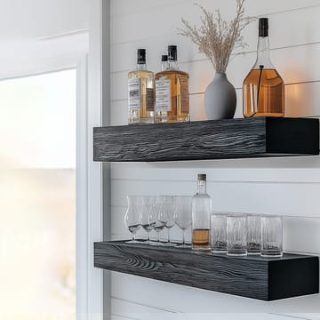 Dekorativ væghylde i træ Hanah Home Rafelo (13 x 60 x 11 cm) - Opbevaring - Hylder & Reoler - Væghylde & vægreol