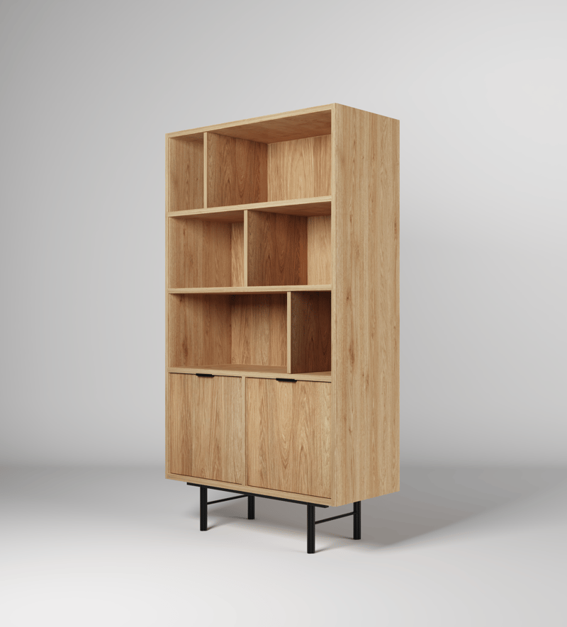 Dravo Reol 90x185 cm, Naturlig hickory