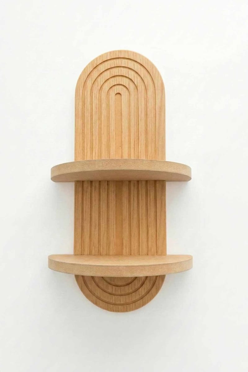 Drelor væghylde 20x70 cm, Eg