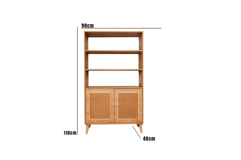 Elili Reol 40 cm - Brun - Opbevaring - Hylder & Reoler - Bogreol