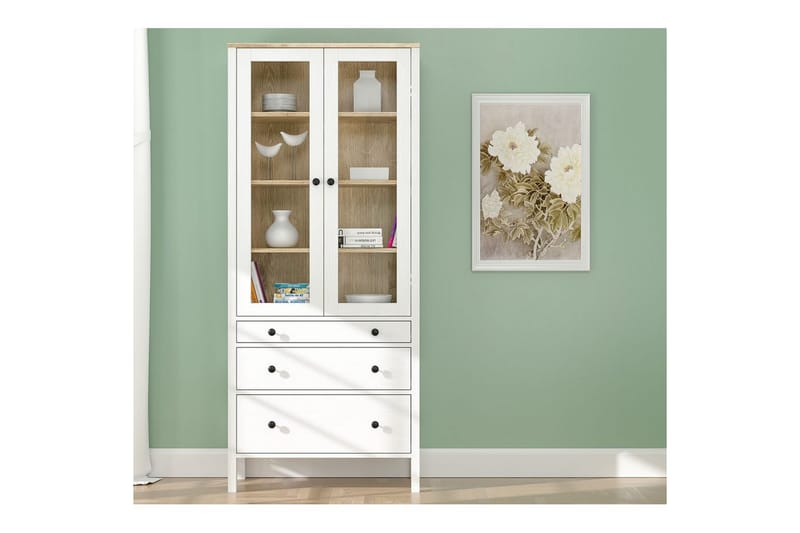 Elvan Bogreol 83 cm - Natur/Hvid - Opbevaring - Hylder & Reoler - Bogreol