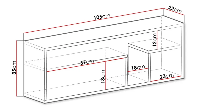 Elvaren Væghylde 105 cm - Opbevaring - Hylder & Reoler - Væghylde & vægreol