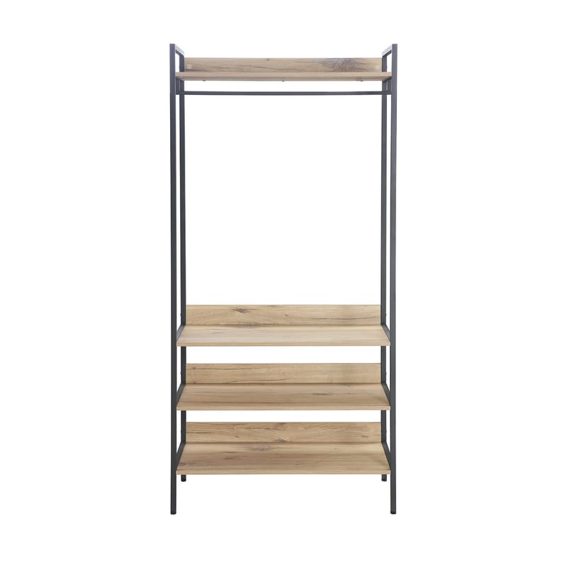 Entrehylde HOME4YOU Hannes 84x40x180 cm Rustik melamin - rustik melamin - Opbevaring - Hylder & Reoler - Hylder & hyldeknægte