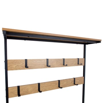 Entrehylde HOME4YOU Hedvig 100x36x180 cm ask/sort - ask/sort - Opbevaring - Hylder & Reoler - Hattehylde