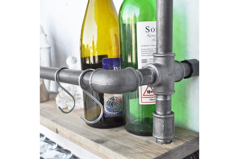 Evila Væghylde Rør / træ - Træ / sort - Opbevaring - Hylder & Reoler - Væghylde & vægreol