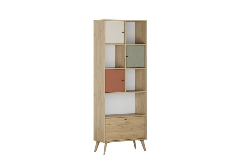 Felyra Reol 67 cm - Multifarvet - Opbevaring - Hylder & Reoler - Bogreol