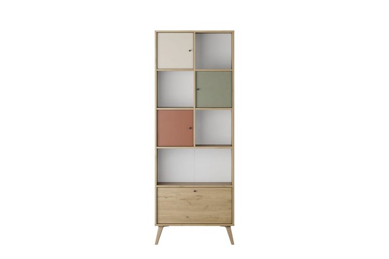 Felyra Reol 67 cm - Multifarvet - Opbevaring - Hylder & Reoler - Bogreol