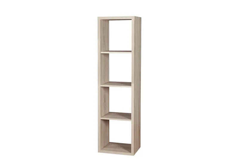 Franzine Bogreol 41 cm i Malet Træ med Egetræslook, Beige