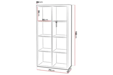 Franzine Bogreol 77 cm - Beige - Opbevaring - Hylder & Reoler - Bogreol