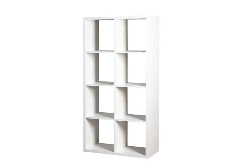Franzine Bogreol 77 cm i Malet Træ, Hvid
