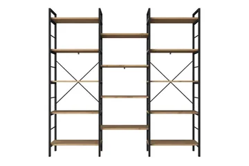 Goldmere Bogreol 176 cm i Valnød - Lysebrun - Opbevaring - Hylder & Reoler - Bogreol