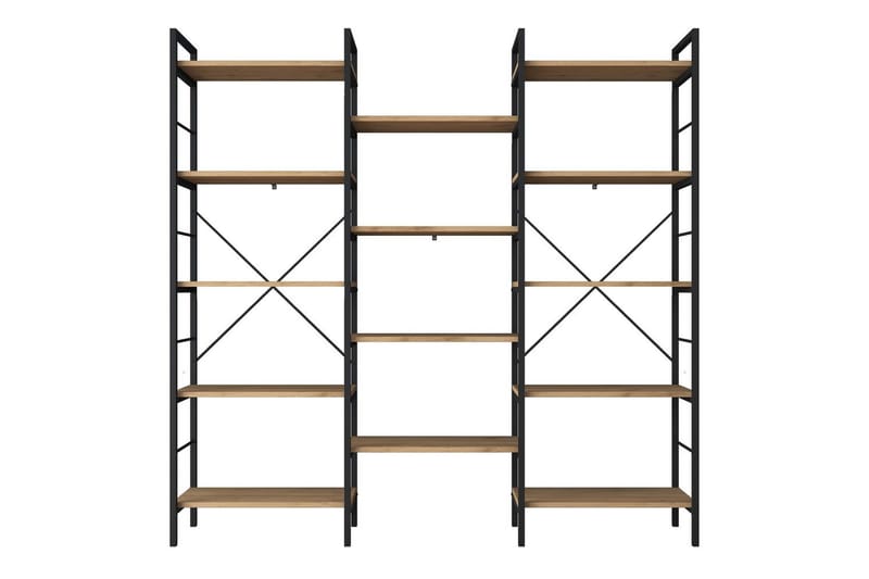 Goldmere Reol 176 cm - Brun/Sort - Opbevaring - Hylder & Reoler - Bogreol