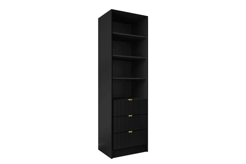 Gudelia Bogreol 60x40 cm - Sort - Opbevaring - Hylder & Reoler - Bogreol