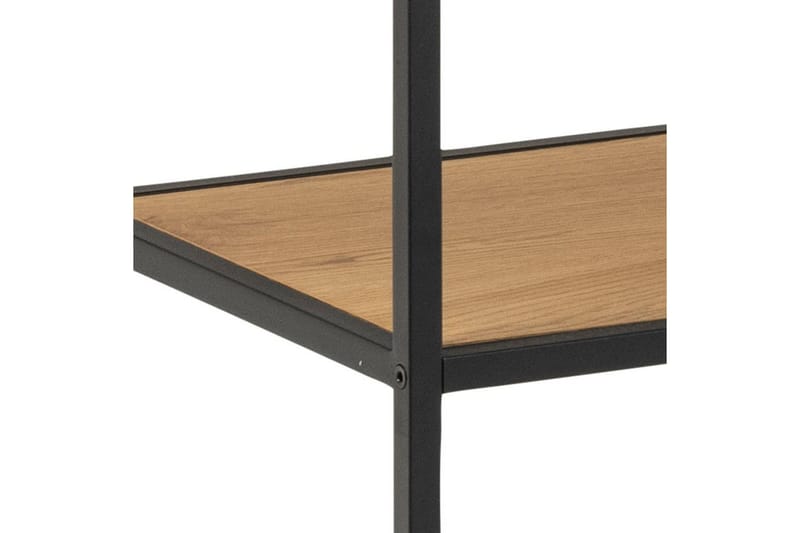 Hartsoe Bogreol 135 cm i Metal med Træplade - Brun - Opbevaring - Hylder & Reoler - Bogreol