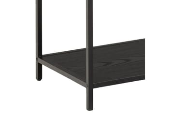Hartsoe Bogreol 135 cm i Metal med Træplade - Sort - Opbevaring - Hylder & Reoler - Bogreol