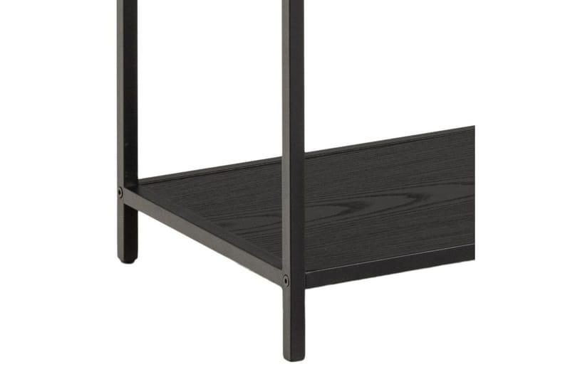 Hartsoe Bogreol 135 cm i Metal med Træplade - Sort - Opbevaring - Hylder & Reoler - Bogreol