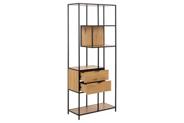 Hartsoe Bogreol 77 cm i Eg - Brun - Opbevaring - Hylder & Reoler - Bogreol