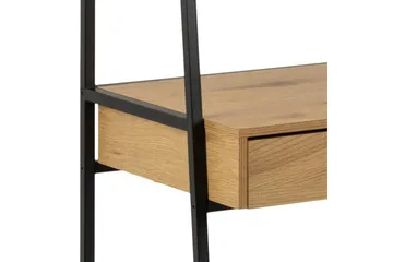 Hartsoe Bogreol 77 cm i Metal med Træplade - Sort|Beige - Opbevaring - Hylder & Reoler - Bogreol