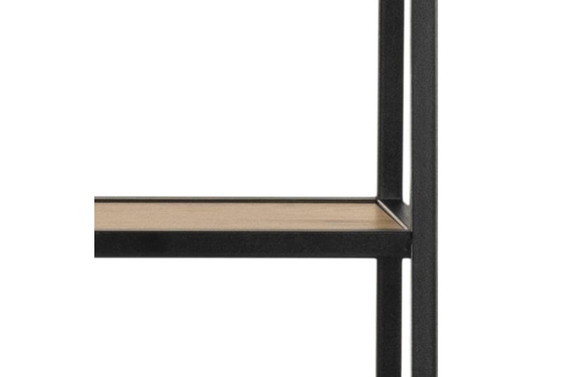 Hartsoe Bogreol 77 cm i Metal med Træplade - Sort|Beige - Opbevaring - Hylder & Reoler - Bogreol