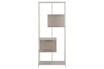 Hartsoe Bogreol 77 cm i Metal - Sandbeige - Opbevaring - Hylder & Reoler - Bogreol