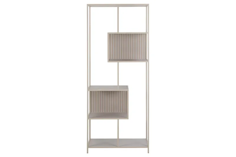 Hartsoe Bogreol 77 cm i Metal - Sandbeige - Opbevaring - Hylder & Reoler - Bogreol