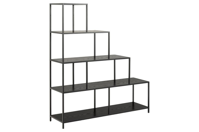 Hartsoe Reol 135 cm - Sort - Opbevaring - Hylder & Reoler - Bogreol