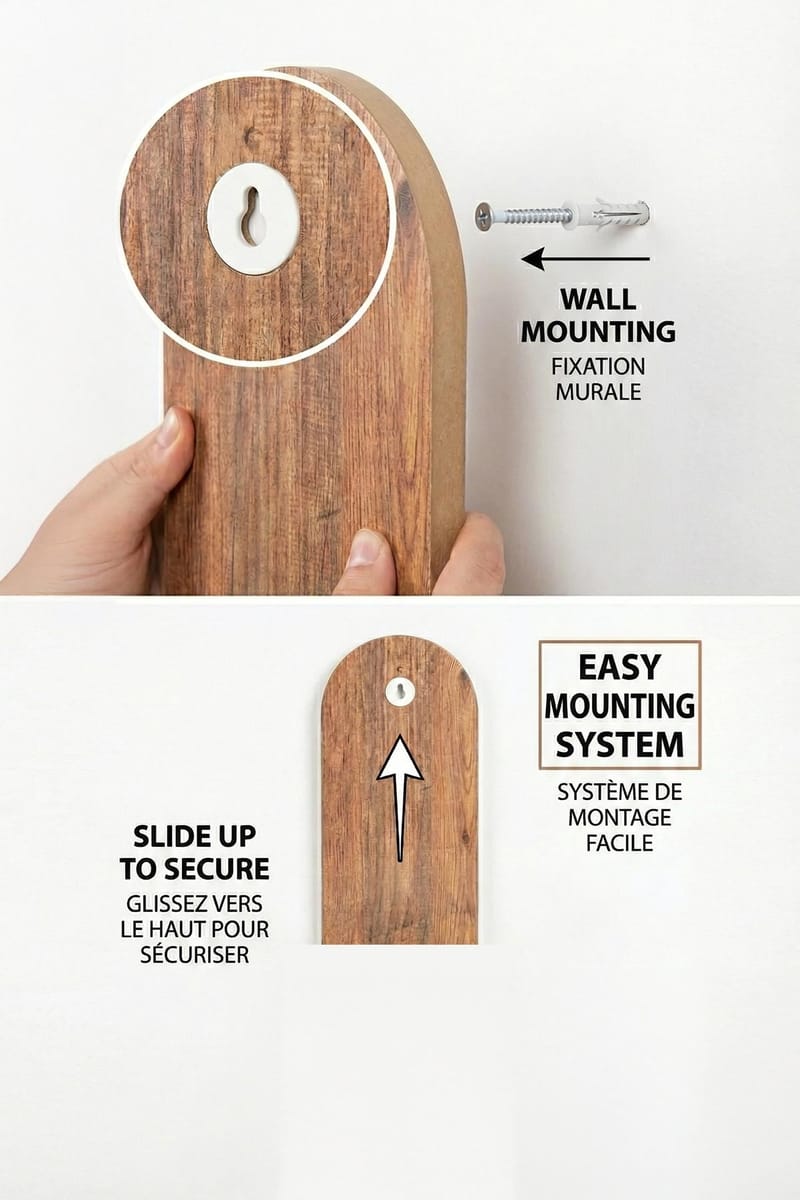 Hasina Væghylde 26x35x13 cm - Eg - Opbevaring - Hylder & Reoler - Væghylde & vægreol