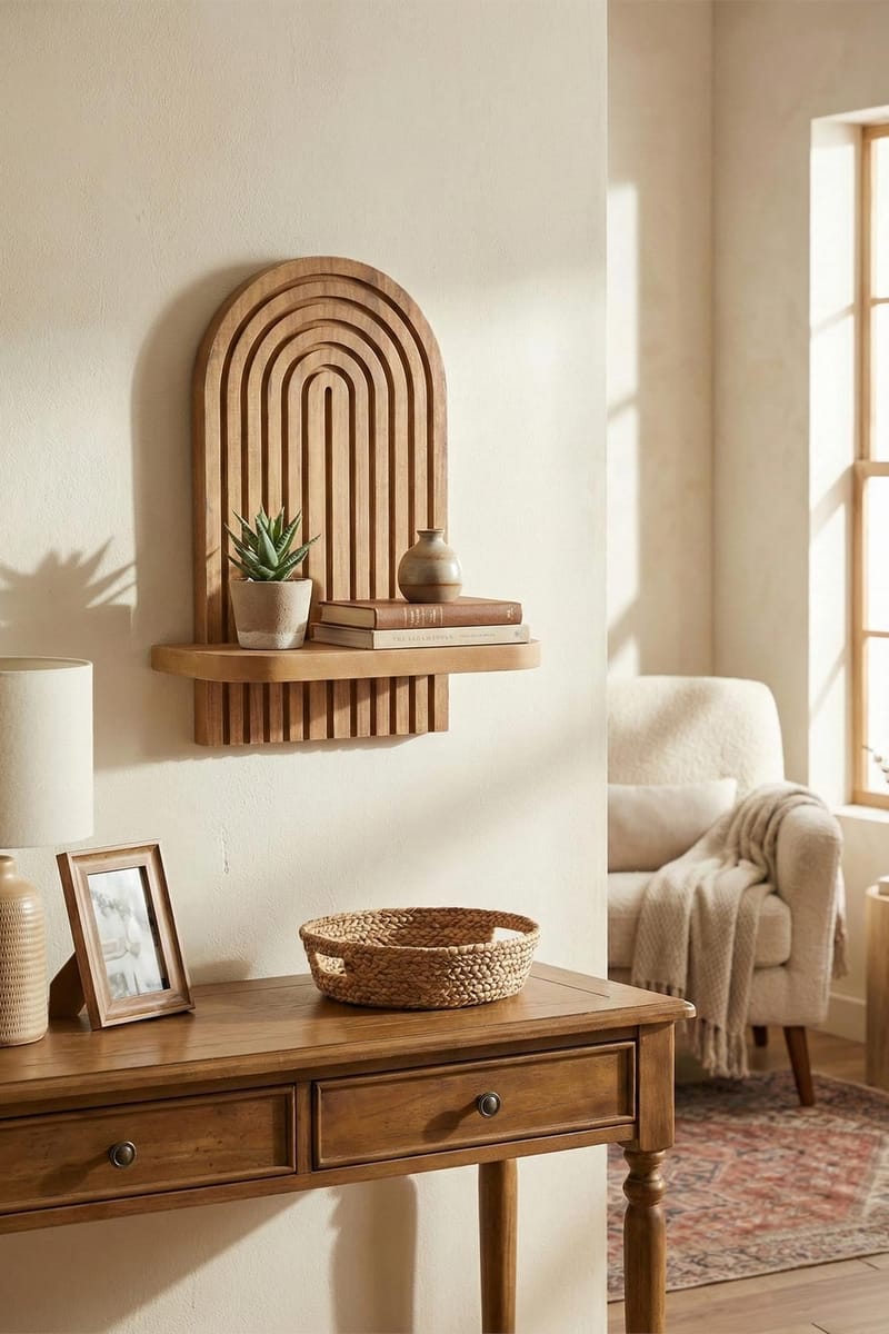 Hasina Væghylde 26x35x13 cm - Eg - Opbevaring - Hylder & Reoler - Væghylde & vægreol