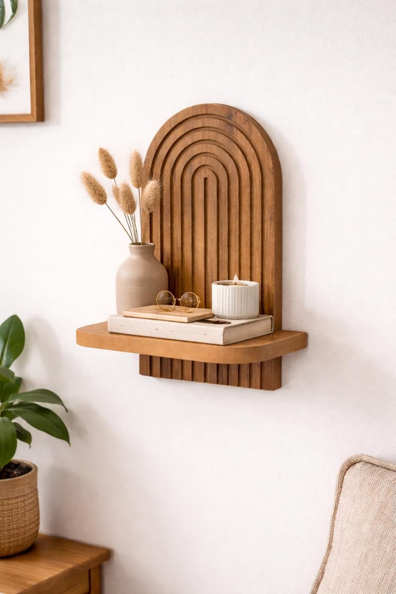 Hasina Væghylde 26x35x13 cm - Eg - Opbevaring - Hylder & Reoler - Væghylde & vægreol