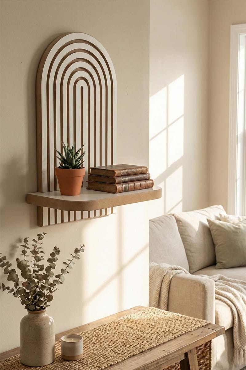 Hasina Væghylde 26x35x13 cm - Hvid - Opbevaring - Hylder & Reoler - Væghylde & vægreol