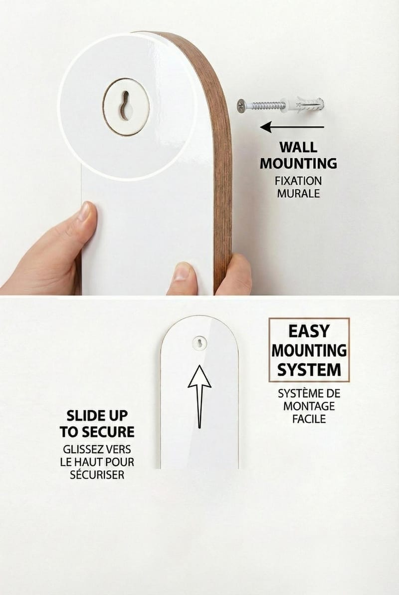 Hasina Væghylde 26x35x13 cm - Hvid - Opbevaring - Hylder & Reoler - Væghylde & vægreol