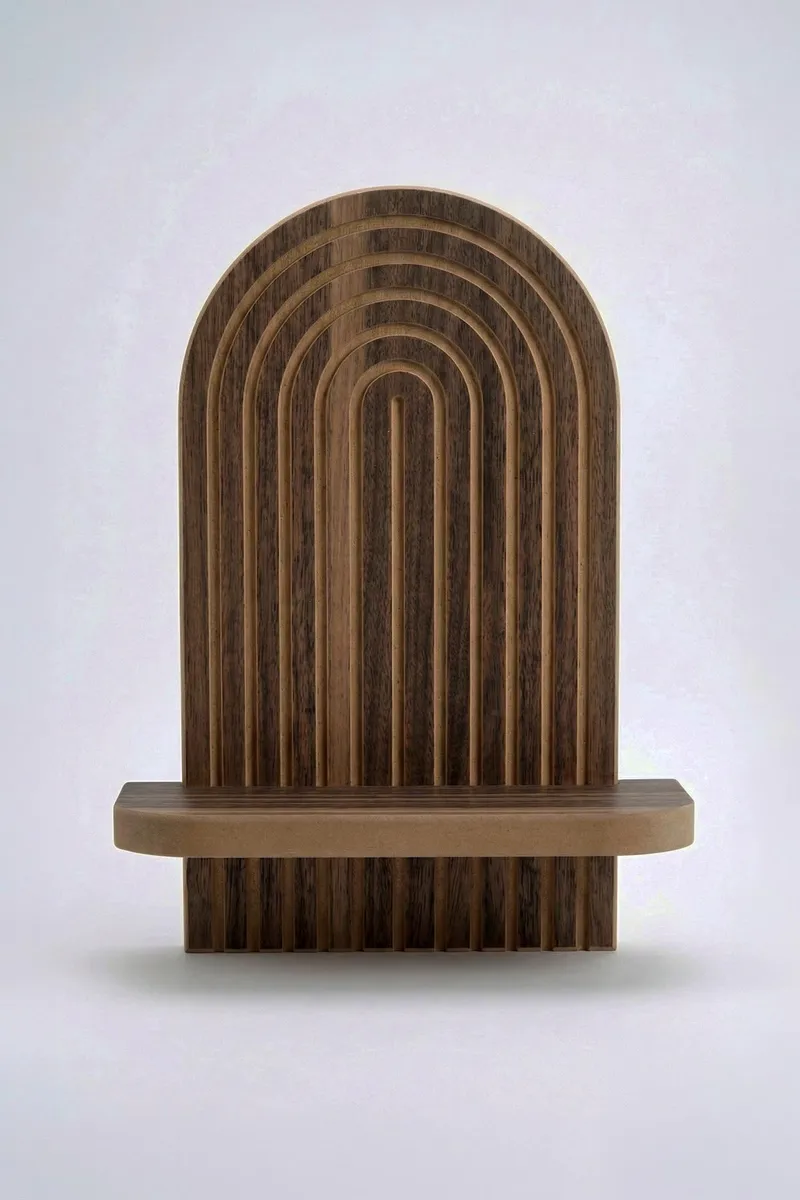 Hasina Væghylde 26x35x13 cm - Wenge - Opbevaring - Hylder & Reoler - Væghylde & vægreol