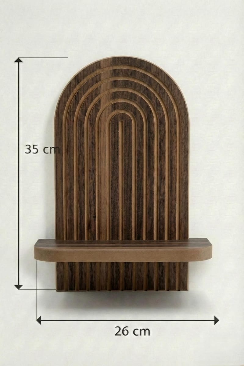 Hasina Væghylde 26x35x13 cm - Wenge - Opbevaring - Hylder & Reoler - Væghylde & vægreol