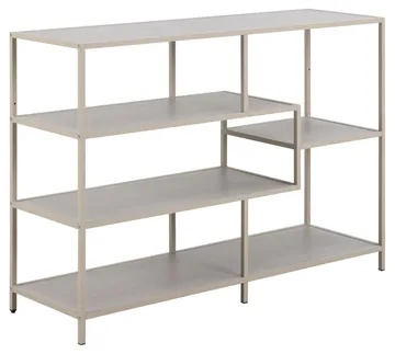 Hasslevik Bogreol 114 cm - Grå - Opbevaring - Hylder & Reoler - Bogreol