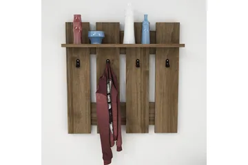 Casaluce Hattehylde 70x18 cm - Mørkebrun - Opbevaring - Hylder & Reoler - Hattehylde