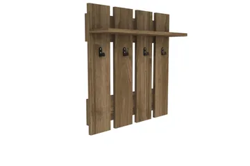 Casaluce Hattehylde 70x18 cm - Mørkebrun - Opbevaring - Hylder & Reoler - Hattehylde