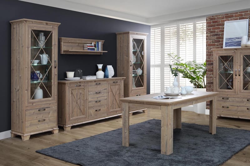 Kerrow Knagerække 123 cm - Brun - Opbevaring - Hylder & Reoler - Hattehylde
