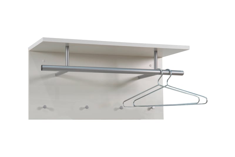 Klackbo Hattehylde 72 cm, Hvid/Højblank