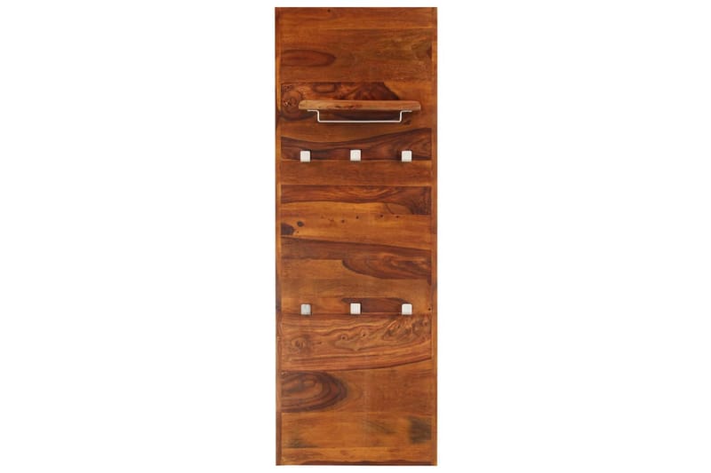 Knagerække Massivt Sheeshamtræ 118 X 40 Cm - Brun - Opbevaring - Hylder & Reoler - Hattehylde