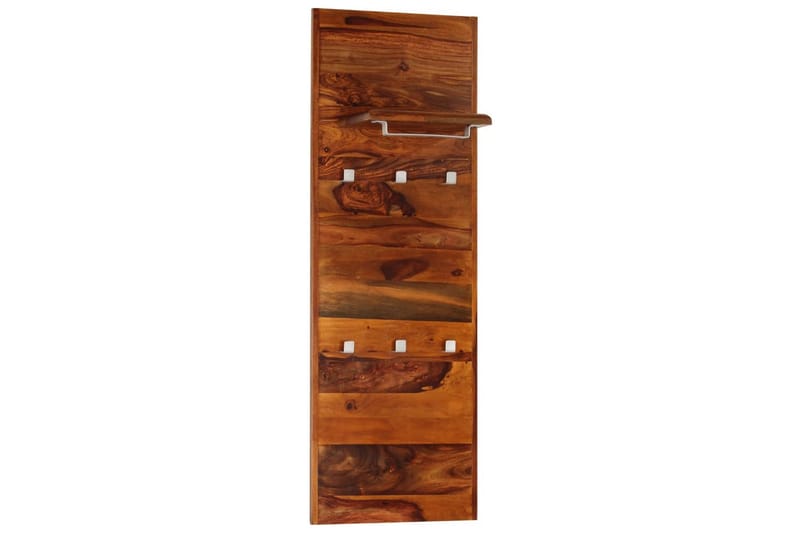 Knagerække Massivt Sheeshamtræ 118 X 40 Cm - Brun - Opbevaring - Hylder & Reoler - Hattehylde