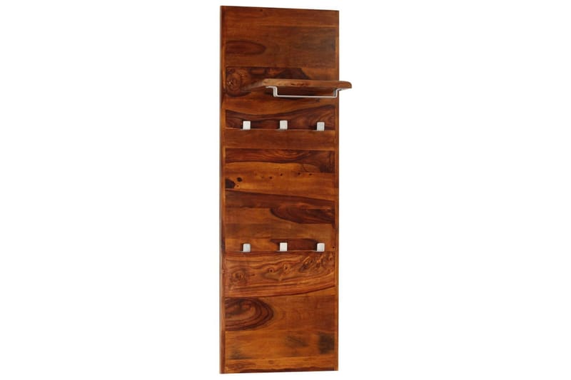 Knagerække Massivt Sheeshamtræ 118 X 40 Cm - Brun - Opbevaring - Hylder & Reoler - Hattehylde