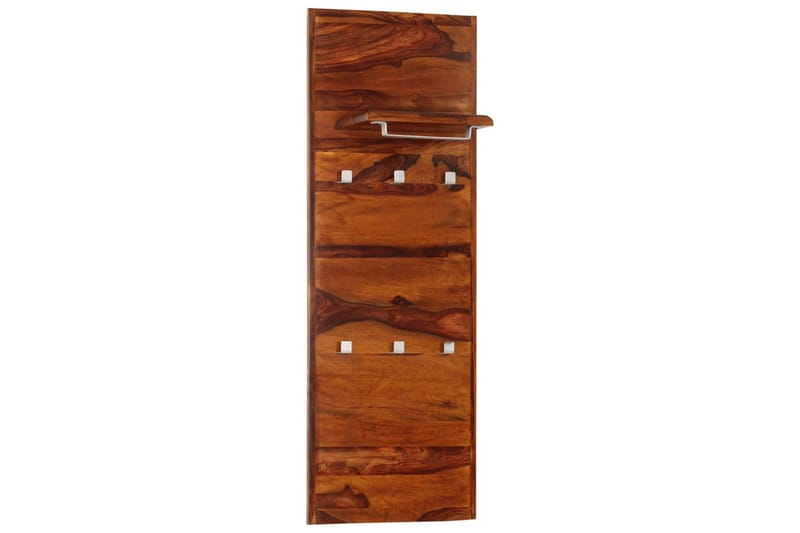 Knagerække Massivt Sheeshamtræ 118 X 40 Cm - Brun - Opbevaring - Hylder & Reoler - Hattehylde