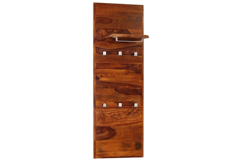 Knagerække Massivt Sheeshamtræ 118 X 40 Cm - Brun - Opbevaring - Hylder & Reoler - Hattehylde