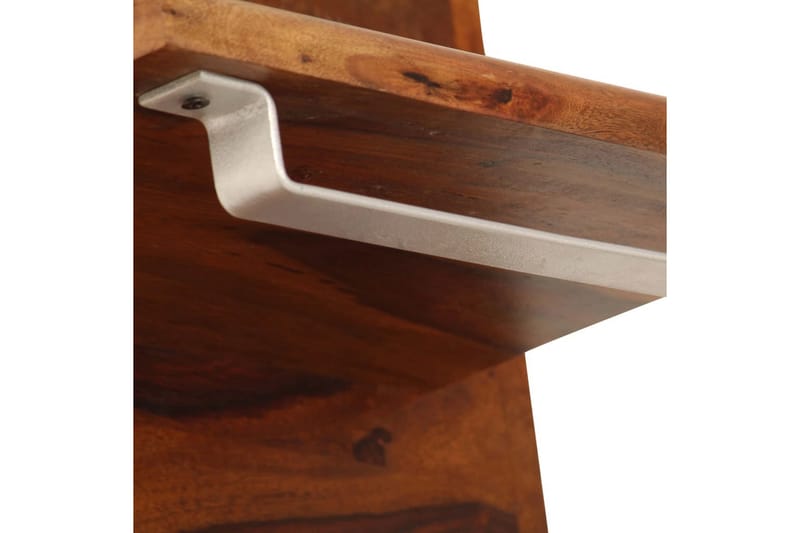 Knagerække Massivt Sheeshamtræ 118 X 40 Cm - Brun - Opbevaring - Hylder & Reoler - Hattehylde