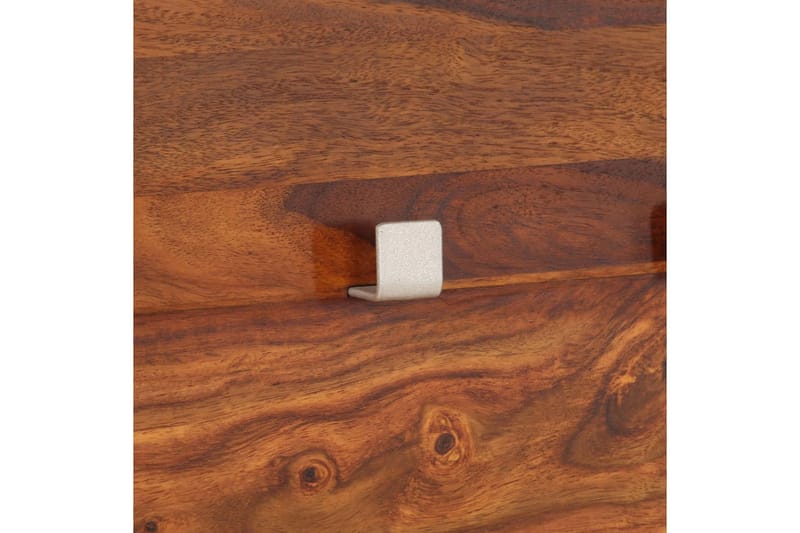 Knagerække Massivt Sheeshamtræ 118 X 40 Cm - Brun - Opbevaring - Hylder & Reoler - Hattehylde