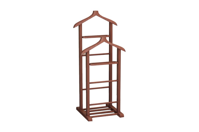 Pega Hattehylde 120x34 cm - Mørkebrun - Opbevaring - Tøjopbevaring - Knagerækker - Jakkestativ