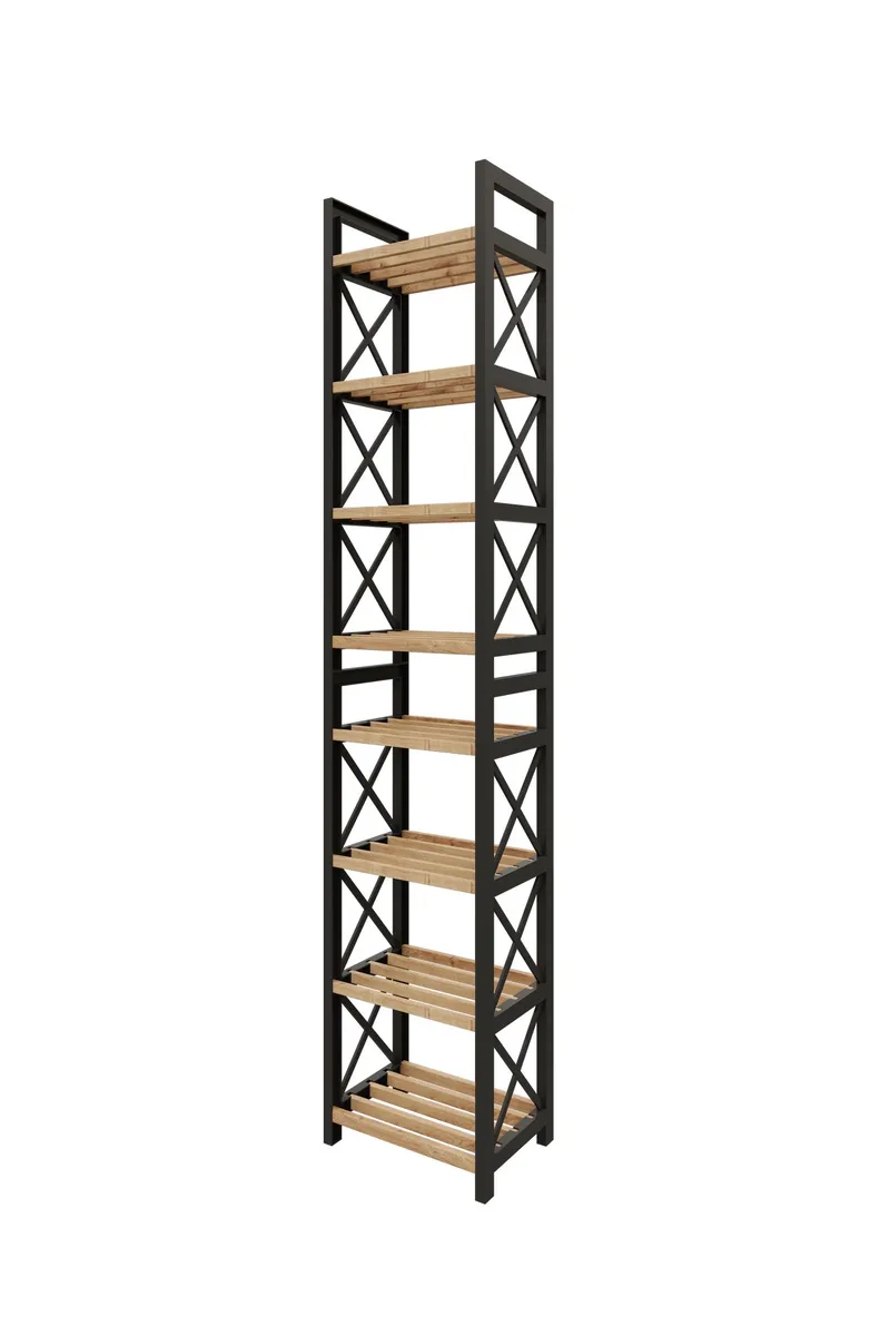 Heba Multifunktionshylde 128 cm, Sort