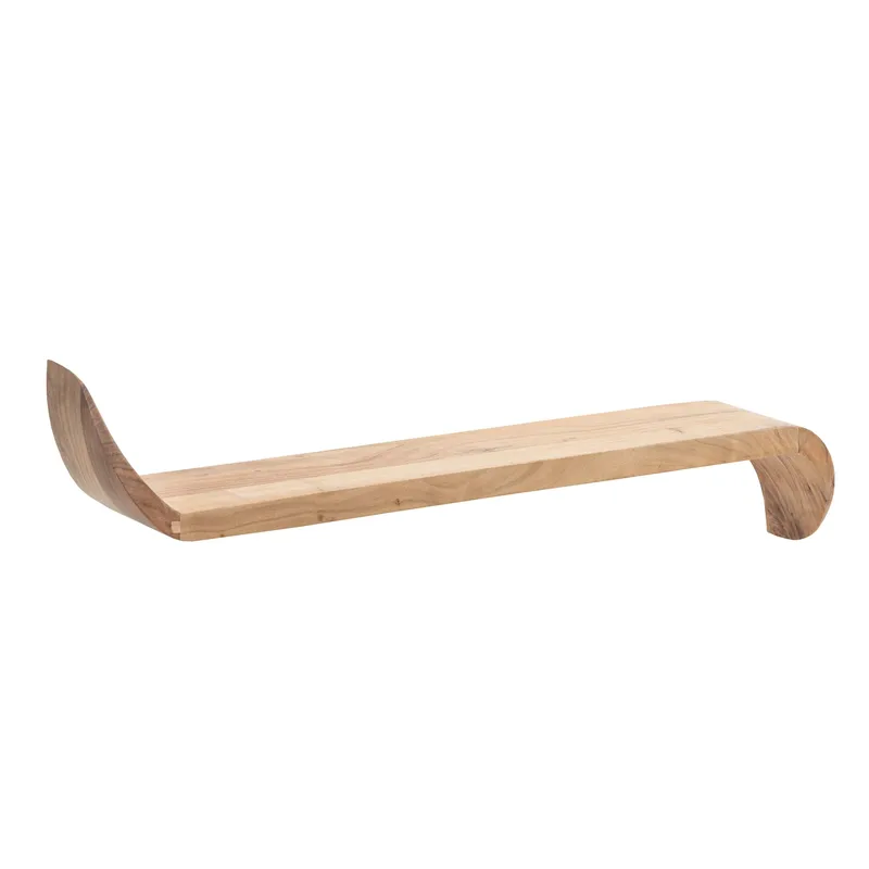 Helano væghylde 80 cm, varm honningbrun