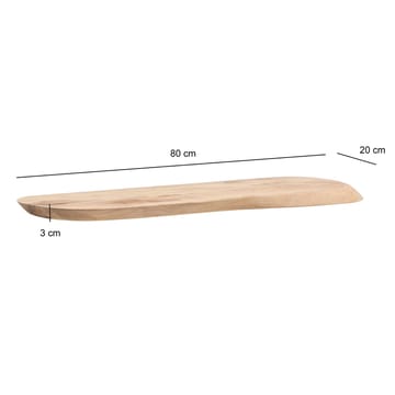 Helela Væghylde 80 cm Asymmetrisk - varm honningbrun - Opbevaring - Hylder & Reoler - Væghylde & vægreol